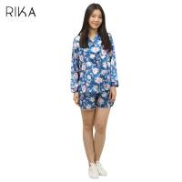 ราคา RIKA ชุดลำลอง FV3022 ซาติน เนื้อนุ่ม เสื้อ+กางเกงขาสั้น ชุดนอน น่ารักๆ วัยรุ่น สไตล์เกาหลี ซาตินพิมพ์ลาย (9157572554)