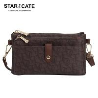 ราคา กระเป๋าสะพายข้างแฟชั่นผู้หญิง กระเป๋าสตางค์ใบยาว STARCATE ปรับสายได้ ใส่โทรศัพท์ได้ ช่องเยอะใส่ของได้เยอะ พร้อมส่ง (17962067753)