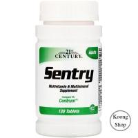 ราคา (พร้อมส่ง) วิตามินรวม 130เม็ด 21st Century, Sentry, Multivitamin & Multimineral Supplement, 130 Tablets (2141486742)