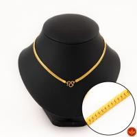 ราคา LSW สร้อยคอทองคำแท้ 1 บาท (15.16 กรัม) ลายบิดนูนโปร่ง NF-176 (24290658840)