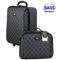 ราคา Romar Polo กระเป๋าเดินทาง 20/14 นิ้ว เซ็ทคู่ รุ่น Code 373-3 Sakura (Black) (438675521)