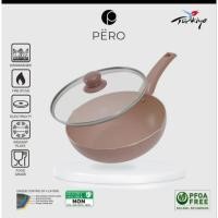 ราคา Pero Wokpan 28 ซม. rosegold + กระทะฝาแก้ว (15298472698)