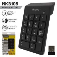 ราคา คีย์บอร์ด Nubwo ตัวเลขไร้สาย NUMERIC KEYPAD 2.4G Wireless รุ่น NKB105 รับประกัน 2ปี (18984074022)