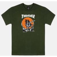ราคา เสื้อยืด Thrasher Skate Outlaw - สีเขียวป่า (49054748655)