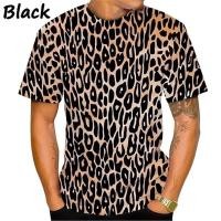 ราคา [COD]แฟชั่นเสื้อยืดผู้ชายแขนสั้น ออกแบบ 3D พิมพ์ลายเสือดาว สไตล์ STREETWEAR เสื้อยืดไซส์ใหญ่+ NEW!!! (51961573427)