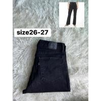 ราคา กางเกงยีนส์ลีวาย classic bootcut แท้%มือสอง สีดำฟอก (26193660479)