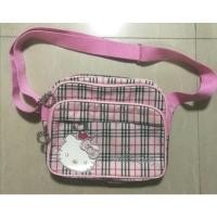 ราคา กระเป๋าสะพาย kitty คิตตี้ ลายสก็อต สีชมพู (18603609465)