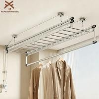 ราคา FurnishFiesta ราวตากผ้าสแตนเลส ราวตากผ้ายกได้ ระบบหมุนมือ สแตนเลสแท้ ไม่เป็นสนิม ตากผ้าได้เยอะ แข็งแรง เหมาะสำหรับคอนโด (44430782405)