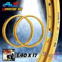 ราคา วงล้ออลูมิเนียม COM 1.40 X 17 Adventure Rim สีทอง ล้อคอมดาว ขอบเรียบ ของแท้100% จำนวน 2 วง ล้อ COM วงล้อคอม ล้อขอบ17 (58161837781)