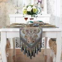 ราคา LY Table Runner European-Style Simple Fashion Chinese And American Style R Blue Coffee Table Cloth (27039053329)