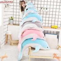 ราคา ANHUITYJ หมอนปลาโลมา, สีฟ้าสีชมพูสีเทา 30/ 50 ซม.ของเล่นตุ๊กตาปลาโลมา, ของขวัญเด็ก PP ผ้าฝ้ายเติมตุ๊กตาสัตว์นุ่ม (47211605649)