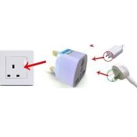 ราคา 3-Pin Universal Adapter Plug Head UK 3 Pin Plug Socket US/EU/AU to UK Plug Adaptor (55006669080)