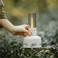 ราคา ตะเกียงแคมป์ปิ้งแบบชาร์จไฟ แบตเตอรี่ในตัว Camping LED ตะเกียง LED เอนกประสงค์ สีขาว Ivory (14297961603)