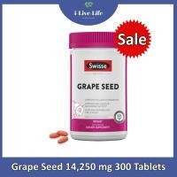 ราคา 5% Sale!!! EXP.08/26 สารสกัดเมล็ดองุ่น เข้มข้นสูง Grape Seed 14250 mg 300 Tablets - Swisse (5631325299)