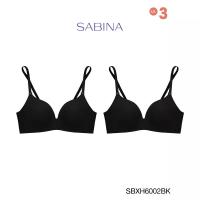 ราคา Sabina ซาบีน่า เสื้อชั้นใน Invisible Wire (Set 2 ชิ้น) (ไร้โครง) Soft Doomm รหัส SBXH6002BK สีดำ (21777242551)