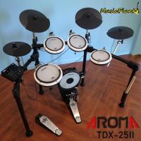 ราคา Aroma กลองไฟฟ้า กลองชุด สำหรับออกงานรุ่น TDX-25II (Bluetoo) เซ็ตเสียงกลองแต่ละใบ ,รองรับกระเดื่องคู่ , ฉาบจับหยุดทุกใบ (4225339740)