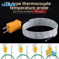 ราคา SIBAOTH K-type TP-01 Thermo Sensor Probe, 0.5/1/2/3/5/10M -50~200° Teflon ยาวอุณหภูมิทดสอบ, Teflon TM-902C TES-1310 เครื่องทดสอบคอนกรีตสําหรับ TM-902C (42230104955)