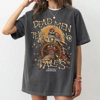 ราคา [มีสินค้า] เสื้อยืดลายโครงกระดูกดิสนีย์ Pirates of the Caribbean, เสื้อยืด Disney Cruise Pirates Night, เสื้อ Yo Ho Pira (43481154865)