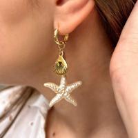 ราคา ต่างหูสุภาพสตรี Ocean Vacation Style Niche Light Luxury High-End ต่างหูที่ไม่ซ้ํากันปลาดาวต่างหู/เครื่องประดับที่สมบูรณ์แบบ (42380805062)