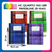 ราคา 1 ชิ้น QUARSTO ปกแข็ง 100 แผ่นกระดาษ / ปกแข็ง KWARTO 100 แผ่น PAPERLINE (R-1041) (46208997276)