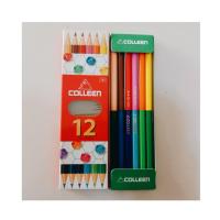 ราคา Colleen ดินสอสีไม้คอลลีน สีไม้คอลลีน คอลลีน 12สี (แบบ 2หัว) คอลลีน 12สี 6แท่ง colleen 12 colre แท่งเหลี่ยม!!! ราคาถูกก (5549936957)