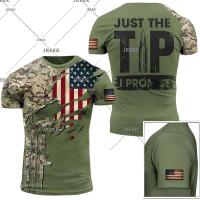 ราคา เสื้อยืด พิมพ์ลายพรางทหาร USA US 3D สไตล์ทหารยุทธวิธี สําหรับผู้ชาย (43230636208)