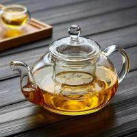 ราคา 400ml/1000ml Filterable Heat-resistant Thickened Glass Teapot High Borosilicate Glass Flower Tea Pot Heatable Glass Tea (26710840296)