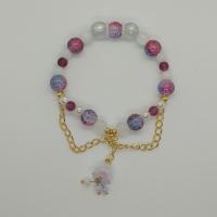 ราคา สร้อยข้อมือลูกปัด เอ็นยืด แฮนด์เมด ธีมสีม่วง พาสเทล เจ้าหญิง (43509957809)