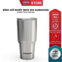 ราคา (ขายส่ง 365).. แก้วเก็บความร้อนสแตนเลส 304 SUNHOUSE 900ML KS-TU900I...แก้วเก็บความร้อนสแตนเลส 900ml (40227344493)