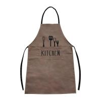 ราคา ผ้ากันเปื้อน ลาย Kitchen สีน้ำตาล ผ้ากันเปื้อนทำอาหารเต็มตัว ชุดกันเปื้อน มีกระเป๋าช่องใส่ของด้านหน้า ยี่ห้อ kassa home (11846220962)