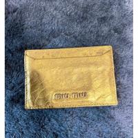 ราคา Miu Miu Leather card wallet แท้100% (41170989681)