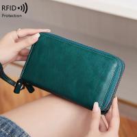 ราคา กระเป๋าสตางค์ผู้หญิงป้องกันRFIDและแม่เหล็กรุ่นใหม่ สองซิป แบบยาว มัลติฟังก์ชัน ความจุใหญ่ กระเป๋าถือ (46609942412)