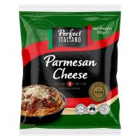 ราคา เพอร์เฟคพาร์มีซานชีสชนิดขูด 100กรัม Perfect Parmesan Grated Cheese 100g. [หมายเลขบาร์โค้ด 9300665023118 ] (44857709796)