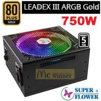 ราคา POWER SUPPLY (อุปกรณ์จ่ายไฟ) SUPER FLOWER LEADEX III ARGB GOLD 750W (80+ GOLD) - BLACK - รับประกัน 5 ปี (7576109763)