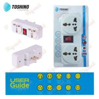 ราคา TOSHINO ปลั๊กแปลงขา 2ขา แบน รุ่น TW-2 (สีขาว) (5030072397)
