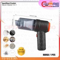 ราคา เครื่องดูดฝุ่นไร้สาย 3in1 Recharger เครื่องดูดฝุ่นในรถยนต์ไร้สาย - DBS (47101585276)