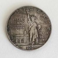 ราคา เงินหยวนคอลเลกชันเหรียญโบราณเหรียญเงินต่างประเทศ1906รูปปั้นของเสรีภาพไฟฉายมือเหรียญเงิน หยวนหลงหยาง 4/17 ***..... & *% 2133 (54159534560)