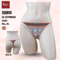 ราคา BSC กางเกงชั้นใน แบรนด์ดัง ของแท้ เกรดA รูปแบบ G -Sting Sexi ผ้ายืดพิมพ์ลาย SE0150U (SE6R14) ORE (43722976457)