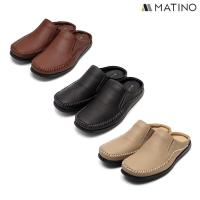 ราคา MATINO SHOES รองเท้าชายลำลองเปิดส้นหนังแท้ รุ่น MC/S 1502m - BLACK/BROWN/TORO (14052463156)