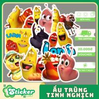ราคา ชุดสติกเกอร์ตัวอ่อนลายการ์ตูนตลก 52 ชิ้นสําหรับตกแต่งหมวกกันน็อคและจักรยาน...ส184 (43378674784)