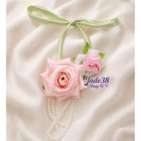 ราคา MAWAR ริบบิ้นดอกกุหลาบ DIY | ริบบิ้นดอกกุหลาบมุก DIY (48261335765)