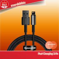 ราคา ส่งไวBaseus สายชาร์จไอโฟน สายถัก Fast Charging 2.4a รองรับไอโฟน Lightning Cable for Iphone Ipad (10486673111)