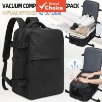 ราคา กระเป๋าเป้สะพายหลังเดินทางแบบบีบอัดสุญญากาศพร้อมปั๊มมือ ขนาด 42×30×18 ซม. ผ่านการรับรองสําหรับถือขึ้นเครื่องบนเครื่องบิน ประหยัดพื้นที่ เหมาะสําหรับทริปสั้นของผู้ชายและผู้หญิง (49061344922)