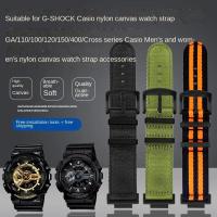 ราคา สําหรับ Casio G-SHOCK GA110/100/120 GM/GA2100 ดัดแปลงผู้ชายs ไนลอนผ้าใบสายนาฬิกา DW-5600 GW-B5600 GW-M5610 DIY กีฬาสายนาฬิกา (57211093203)