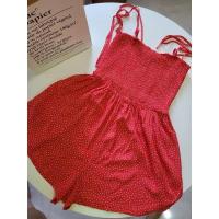 ราคา จั๊มสูท Forever21 แดงจุดขาว (20895323572)