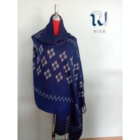 ราคา ผ้าคลุมไหล่ ผ้าพันคอ ทอมือ มัดหมี่ย้อมคราม (11417865923)