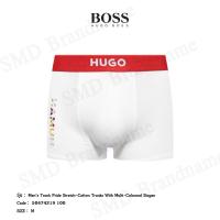 ราคา Hugo Boss กางเกงชั้นในผู้ชาย รุ่น Men's Trunk Pride Stretch-Cotton Trunks With Multi-Coloured Slogan Code: 50474219 100 (42801141116)