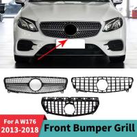 ราคา Center Front Inlet Grille Racing Hood Grill Diamond GT Style For Mercedes Benz A W176 A45 A260 A180 (42978433085)