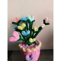 ราคา กระถางดอกไม่ หัวใจ ลวดกำมะหยี่ (27391982779)