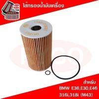 ราคา RYGO ไส้กรองน้ำมันเครื่อง ใช้สำหรับ BMW E36,E30,E46 316i,318i (M43) (RO028) (56903549071)